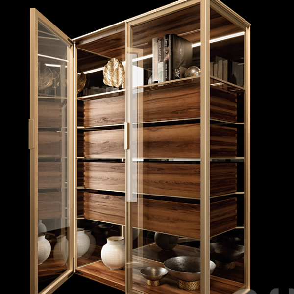 3D Cabinet Blueprint Layout Design