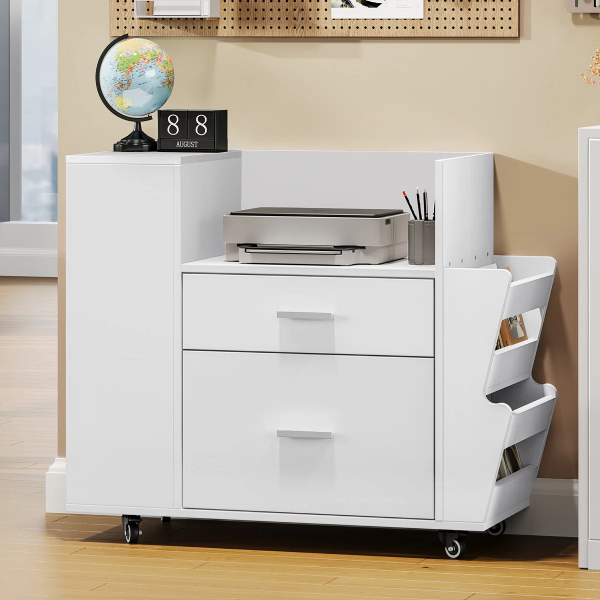 assembled cabinet body with castors