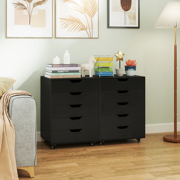 five drawer document storage unit