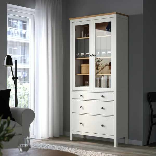 hemnes-white-stain-glass-door-storage-cabinet