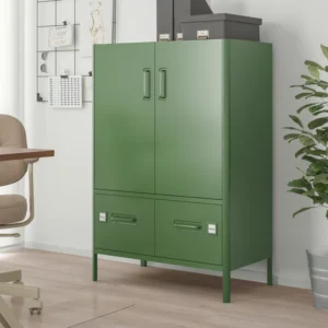 kinffict dark green storage cabinet