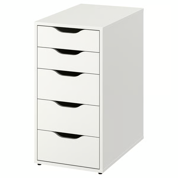 minimalist-white-drawer-unit-workspace