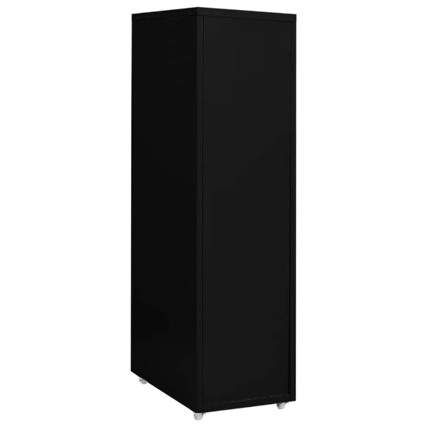 mobile-black-filing-cabinet-four-wheels