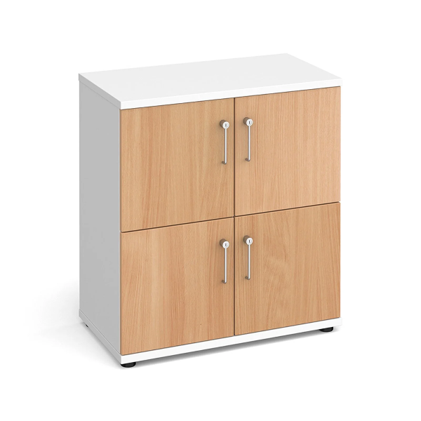 oak-finish-personal-office-locker-unit