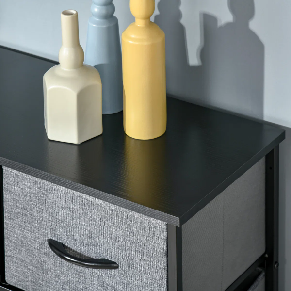 steel frame cabinet with MDF top